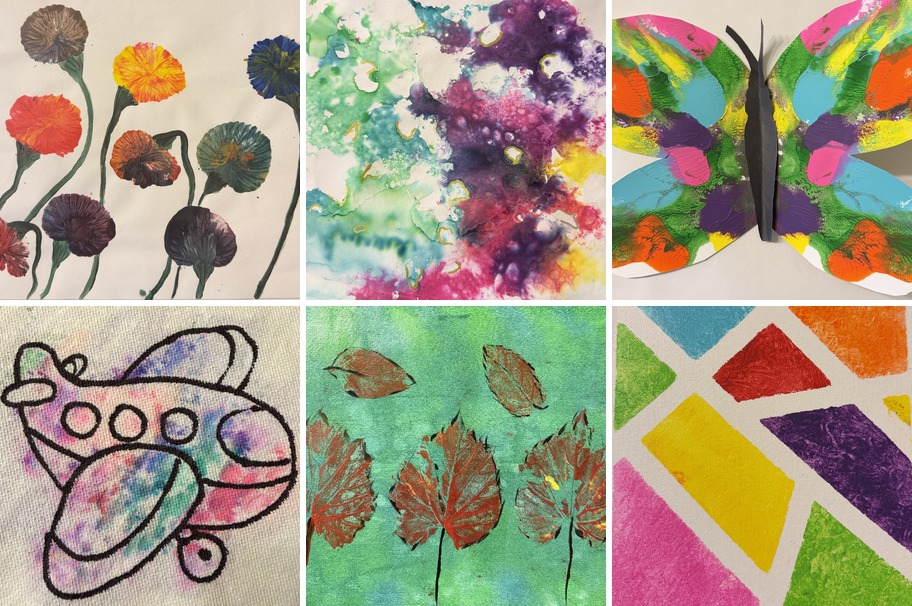 Kids artwork collage 1