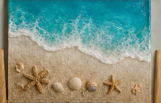 Resin Beach wall art workshop